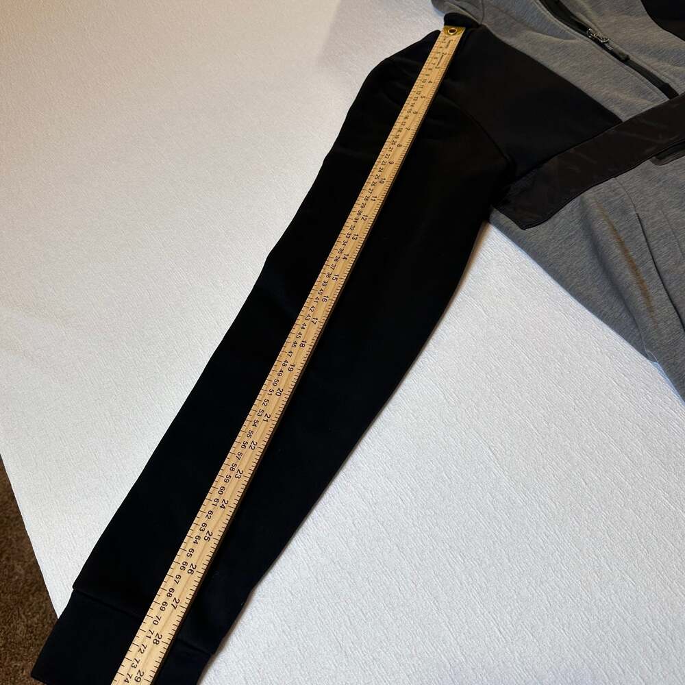 The North Face Mens Small Mountain Athletics 1/4 Zip Hoodie Grey/Black - Picture 10 of 14